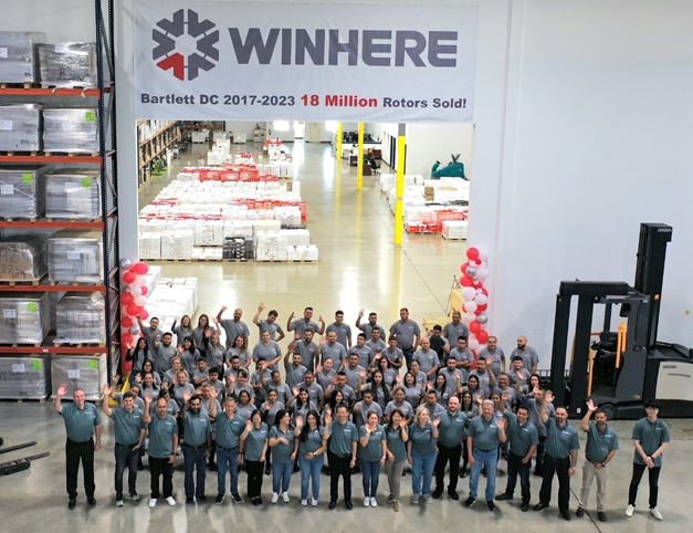 Winhere Bartlett DC 2017-2023 18 Million Rotors Sold
